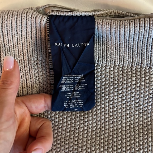 Ralph Lauren Home Throw knitted pillow case cover - Picture 3 of 4